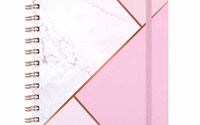 2020-2021 Planner – Academic Weekly & Monthly Planner with Tabs, 6.3" x 8.4", July 2020 – June 2021, Hardcover with Back Pocket + Thick Paper + Banded, Twin-Wire Binding – Pink Marble