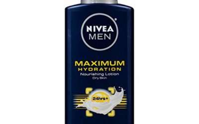 NIVEA Men Maximum Hydration 3-in-1 Nourishing Lotion – Body, Face, Hands – 16.9 oz. Pump Bottle