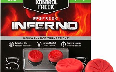 KontrolFreek FPS Freek Inferno for Xbox One Controller | Performance Thumbsticks | 2 High-Rise Concave | Red