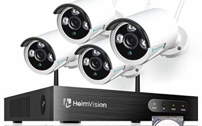 HeimVision HM241A 1080P Wireless Security Camera System with 1TB Hard Drive, 8CH NVR 4Pcs Outdoor WiFi Surveillance Camera with Night Vision, Waterproof, Motion Alert, Remote Access