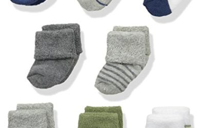 Luvable Friends Unisex Baby Newborn and Baby Terry Socks, Aztec, 0-6 Months