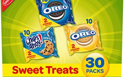 Nabisco Sweet Treats Cookie Variety Pack OREO, OREO Golden & CHIPS AHOY!, 30 Snack Packs