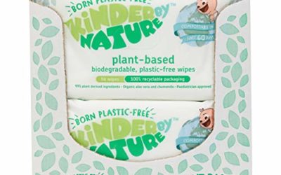 Kinder by Nature Plant Based Baby Wipes – 100% Biodegradable & Compostable, 672 Count (12 Packs of 56) – 99% Plant-Based Ingredients, 0% Plastic