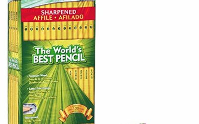 TICONDEROGA Pencils, Wood-Cased #2 HB Soft, Pre-Sharpened with Eraser, Yellow, 72-Pack (13972)