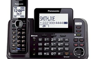 Panasonic KX-TG9541B Link2Cell Bluetooth Enabled 2-Line Phone with Answering Machine & 1 Cordless Handset (Renewed)