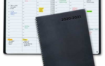 Academic Planner 2020-2021 – Hourly 2020-2021 Planner Weekly and Monthly. Flexible Cover, Twin-Wire Binding. Simple Design Inspires Productivity. July 2020 – August 2021. 8.5 x 11