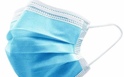 Face Masks, 3 Layer, Adult, Blue, 50 packs come with independent box packages, by DXLOVER fullfilled by amazon