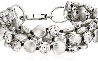 Lucky Brand Silver Coin Bracelet, 7.5"