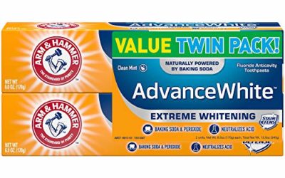 Arm & Hammer Advance White Extreme Whitening with Stain Defense, Fresh Mint, 6 oz Twin Pack (Packaging May Vary)