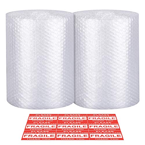 Bubble Cushioning Wrap – Bubble Cushioning Wrap for Moving with Perforated Every 12’’, Easy to Tear, Small Bubble, Thicker & Durable for Packing, Delivering & Moving (12’’ x72 Feet, 36’/Roll)