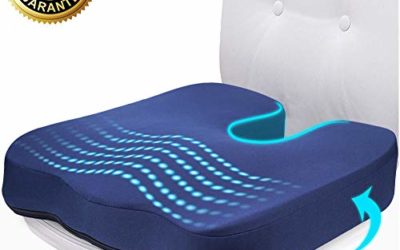 Gel Seat Cushion for Long Sitting, Orthopedic Gel & Memory Foam Seat Cushion for Pressure Relief, Comfort Gel Chair Cushion for Office Chairs Desk Chair, Perfect Cushion for Back Tailbone Pain Relief