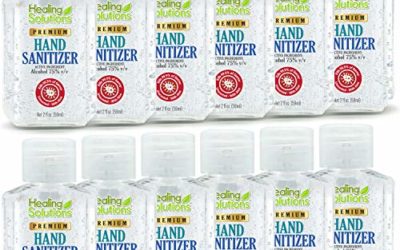 Hand Sanitizer Gel (12 Pack – 2oz Bottle) Unscented, 75% Alcohol Meets New W.H.O./CDC Standards
