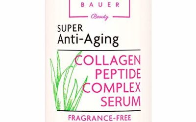 Collagen Face Serum Best Anti Aging Peptide Complex with Matrixyl 3000 and Hyaluronic Acid, Vitamin E, Brightening and Skin Tightening for Glass Skin