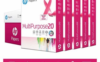 HP Printer Paper 8.5×11 MultiPurpose 20 lb 5 Ream Case 2500 Sheets 96 Bright Made in USA FSC Certified Copy Paper HP Compatible 115100PC