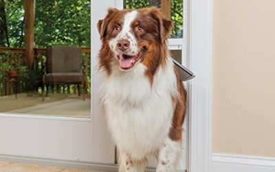 PetSafe Freedom Aluminum Patio Panel Sliding Glass Dog and Cat Door, Adjustable