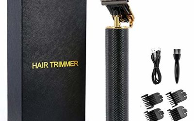 Professional Cordless Outliner Hair Trimmer, 0mm Baldheaded Hair Clipper T-Blade Hair Clipper for Men Zero Gapped Detail Beard Shaver Barbershop