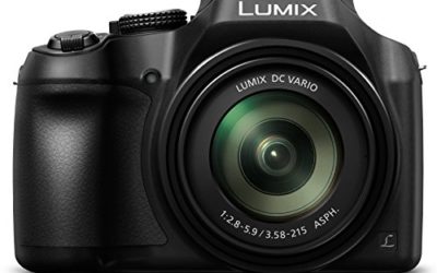 Panasonic Lumix FZ80 4K Digital Camera, 18.1 Megapixel Video Camera, 60X Zoom DC VARIO 20-1200mm Lens, F2.8-5.9 Aperture, Power O.I.S. Stabilization, Touch Enabled 3-Inch LCD, Wi-Fi, DC-FZ80K (Black)