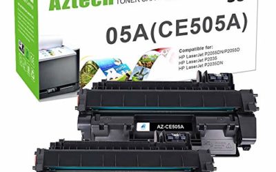 Aztech Compatible Toner Cartridge Replacement for HP 05A CE505A Laserjet P2035 P2035N P2055DN (Black, 2-Pack)