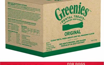 GREENIES Original Regular Natural Dog Dental Care Chews Oral Health Dog Treats, 72 oz. Pack (72 Treats)