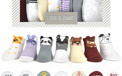 Baby Socks Gift Set – Newborn Baby Gifts for Boys & Girls – 7 Unique Pairs – Cute & Funny Gender Neutral Baby Shower Gift & Unisex Registry Idea