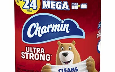 Charmin Ultra Strong Toilet Paper 6 Mega Roll, 286 Sheets Per Roll