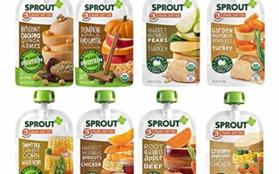 Sprout Organic Baby Food Stage 3 Protein Variety Sampler, 4 Oz Pouches, 12Count