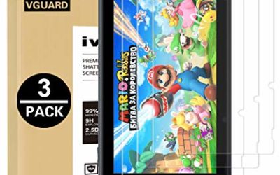 [3 Pack] Screen Protector Tempered Glass for Nintendo Switch, iVoler Transparent HD Clear Anti-Scratch Screen Protector Compatible Nintendo Switch