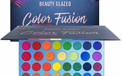 Beauty Glazed High Pigmented Makeup Palette Easy to Blend Color Fusion 39 Shades Metallic and Shimmers Eyeshadow Sweatproof and Waterproof Eye Shadows
