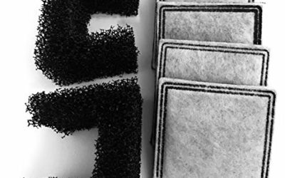 Replacement Carbon Filter 4 Pack and Replacement Foam Filters, 2 Pack Bundle for The PremierPet Fountain