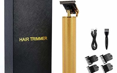 Professional Cordless Outliner Hair Trimmer, 0mm Baldheaded Hair Clipper T-Blade Hair Clipper for Men Zero Gapped Detail Beard Shaver Barbershop