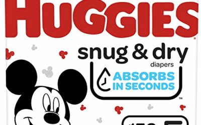 Huggies Snug & Dry Baby Diapers, Size 5, 156 Ct, One Month Supply