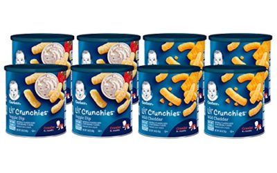 Gerber Lil Crunchies, Mild Cheddar & Veggie Dip, 8 Count