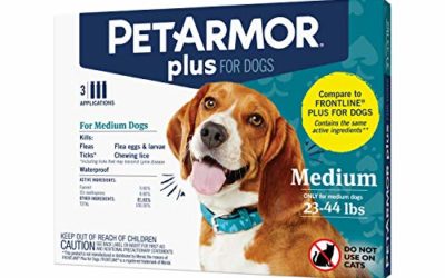 PETARMOR Plus for Dogs Flea and Tick Prevention for Dogs, Long-Lasting & Fast-Acting Topical Dog Flea Treatment, 3 Count