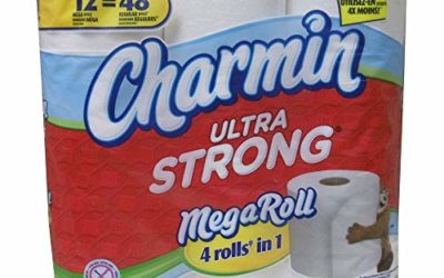 Charmin Ultra Strong Toilet Paper 12 Mega Rolls = 48 Regular Rolls