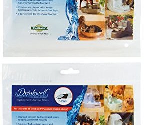 PetSafe Drinkwell Replacement Pet Water Fountain Filters, Carbon Filter for Dog and Cat Water Fountains