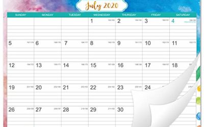 2020-2021 Calendar – 18 Month Wall Calendar with Julian Date, Thick Paper Perfect for Organizing & Planning, July 2020 – December 2021, 14.75 x 11.5 Inches, Wire-Bound