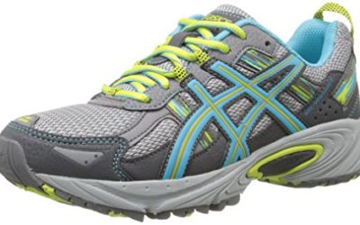 ASICS Women's Gel-Venture 5 Running Shoe, Silver Grey/Turquoise/Lime Punch, 9.5 M US