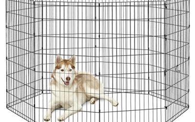 New World Pet Products B558-48 Foldable Exercise Pet Playpen, Black, X-Large/24 x 48"