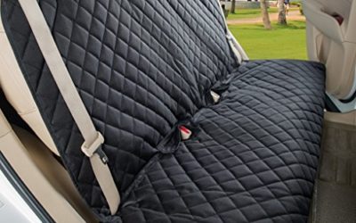 VIEWPETS Bench Car Seat Cover Protector – Waterproof, Heavy-Duty and Nonslip Pet Car Seat Cover for Dogs with Universal Size Fits for Cars, Trucks & SUVs(Black)