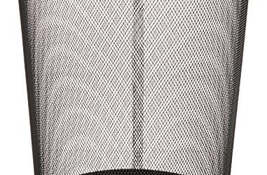 AmazonBasics Mesh Trash Can Waste Basket