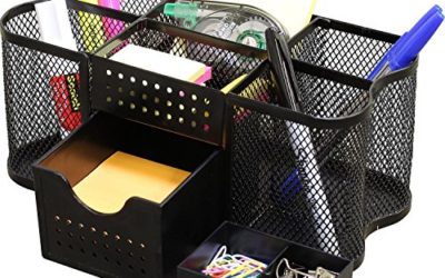 DecoBros Desk Supplies Organizer Caddy, Black