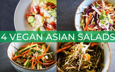 4 VEGAN ASIAN SALAD RECIPES | SUPER EASY SUMMER DISH IDEAS