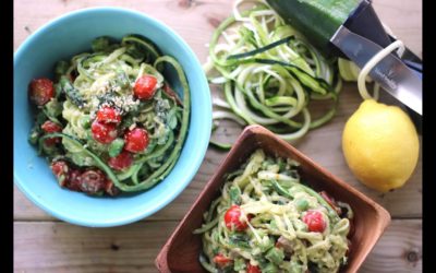 Creamy Avocado Zucchini Pasta | Healthy Summer Recipes