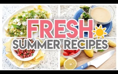☀ FRESH NO-COOK SUMMER RECIPES! 🍉 COOK WITH ME 🍽 JEN CHAPIN