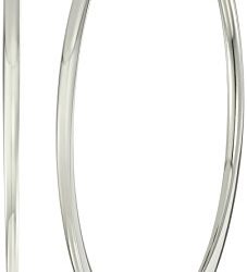 Amazon Essentials Stainless Steel Flattened Hoop Earrings (50mm)
