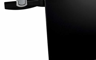 3M Monitor Mount Document Clip, Mounts Right or Left with Command Adhesive, Swings Forward and Back for Easy Viewing and Storage, 30 Sheet Capacity, Black (DH240MB)