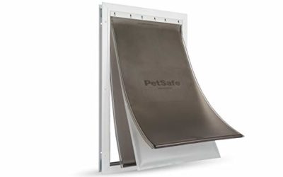 PetSafe Extreme Weather Dog and Cat Door – Aluminum Frame Pet Door – X-Large