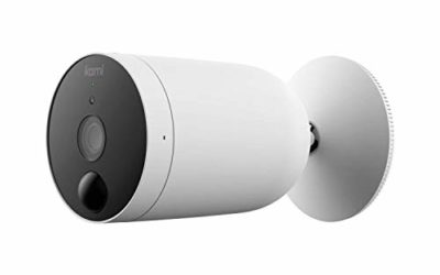 Kami Wireless Outdoor Security Camera, 1080P Wire-Free Battery-Powered Home Surveillance System with PIR Motion Sensor, Night Vision, Alerts, kami/YI Home App, Works with Alexa and Google Assistant