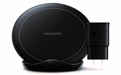 Samsung Qi Certified Fast Charge Wireless Charger Stand (2019 Edition) with Cooling Fan for Select Galaxy and Apple Iphone Devices – US Version