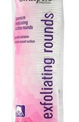 Swisspers Premium Exfoliating Rounds, 2 Distinct Raised Textured Surface, Cotton Facial Pads, 80 Count Re-closable Bag